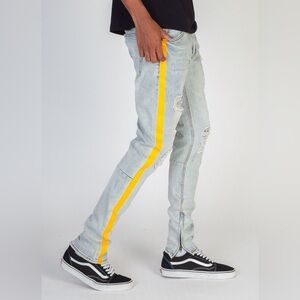 Sz 30 blue track denim jeans